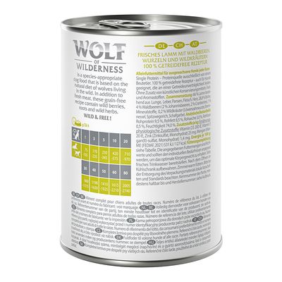 Wolf of Wilderness Adult Classic 6 x 400 g