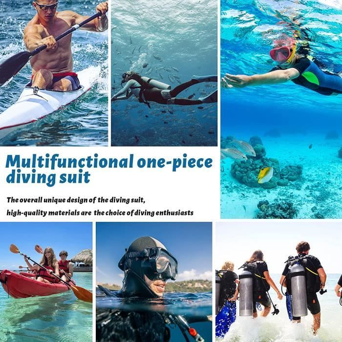 Traje de neopreno de manga larga para mujer de 3 mm para surf, snorkel, natación y buceo - S