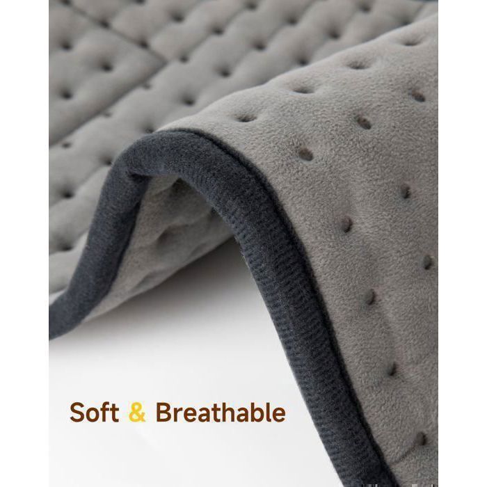 Couverture chauffante, ALLJOY – Contrôle de température, arrêt automatique, taille réglable – Cadeau pour les parents