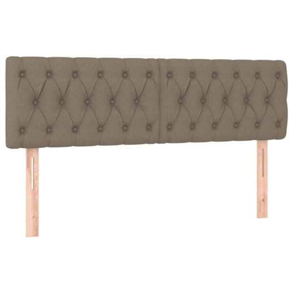 Wezgłowie Taupe 160 cm Tkanina Low vidaXL