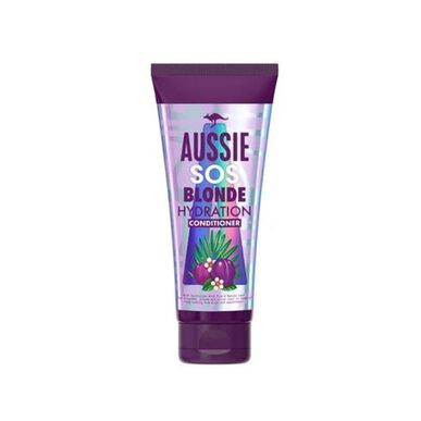 Aussie SOS Blonde Hydration Conditioner, fuktighetsgivende og glansgivende balsam for blondt hår, 200 ml