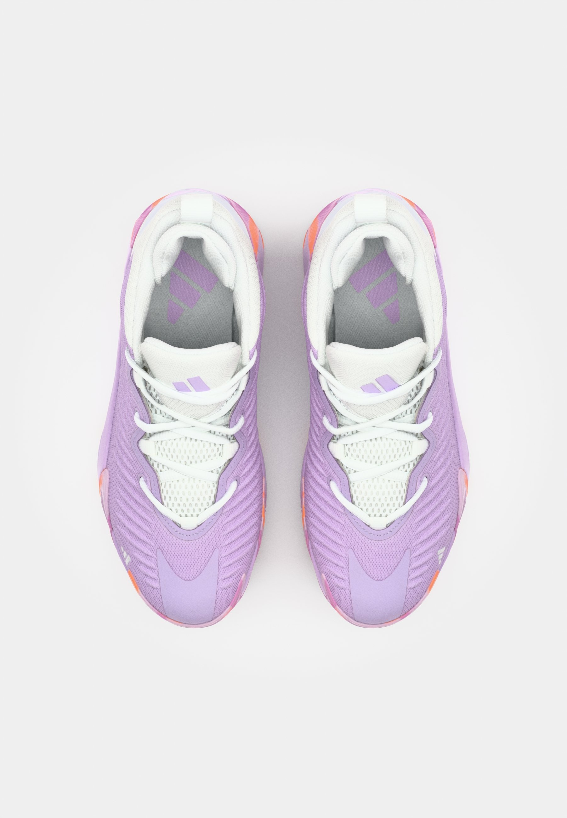 adidas Performance INITIATION - Basketbalschoenen - poederpaars/schoenwit/tweedehands paars