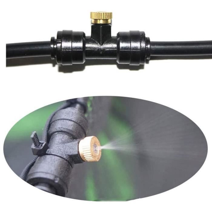 Système de Brumisateur Extérieur 9M - AZWIX - Noir - Refroidissement thermique jusqu'à 20°C Label