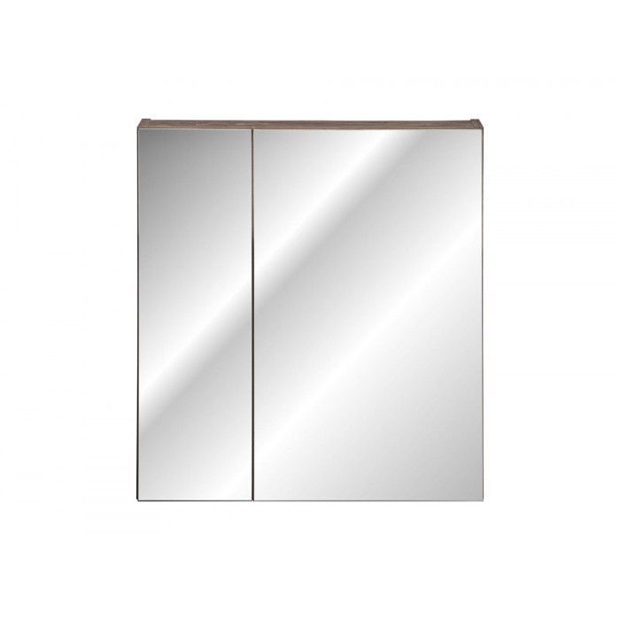 Conjunto de baño con lavabo doble de 140 cm + 5 elementos - Roble Rosario