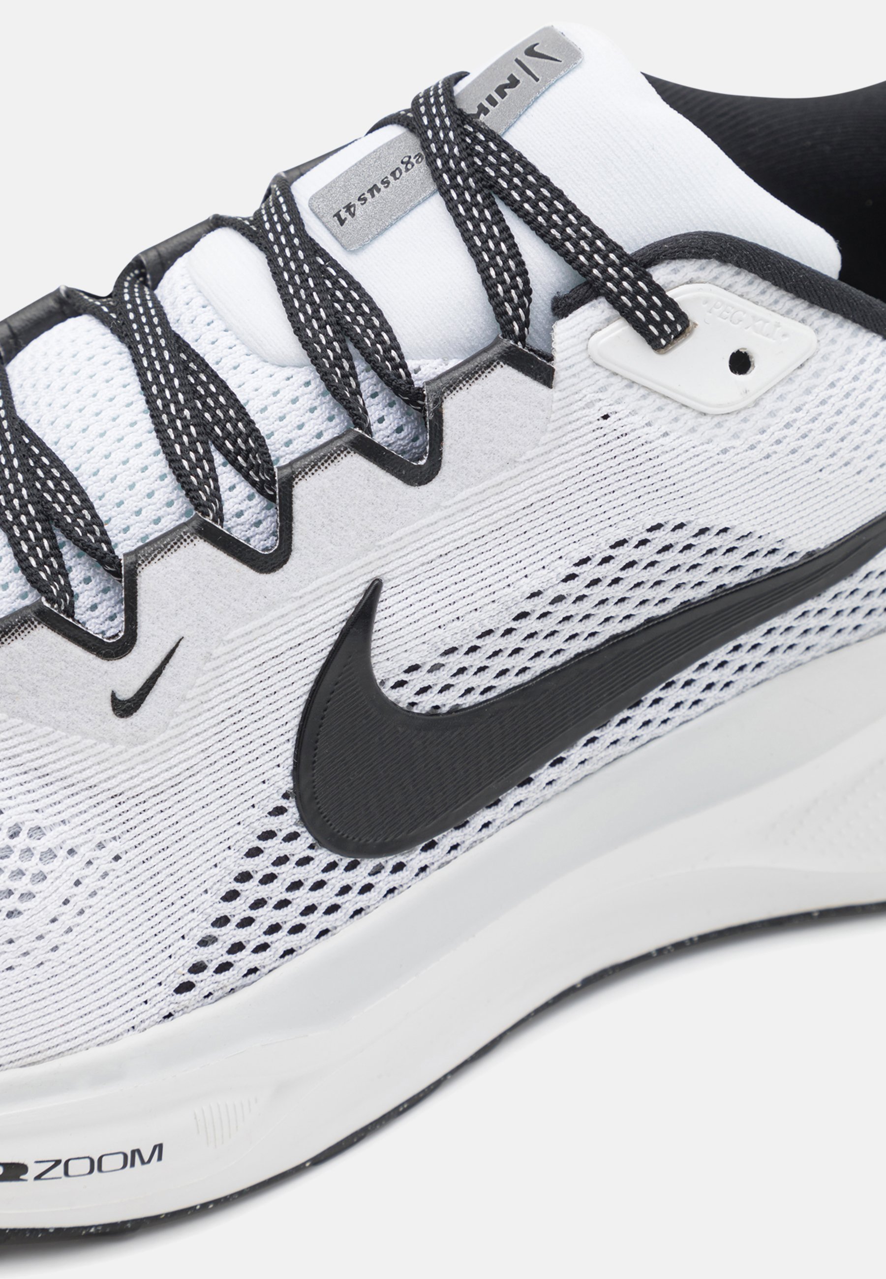 Nike Performance AIR ZOOM PEGASUS 41 – buty do biegania po asfalcie – białe/czarne/czysta platyna/biel szczytowa