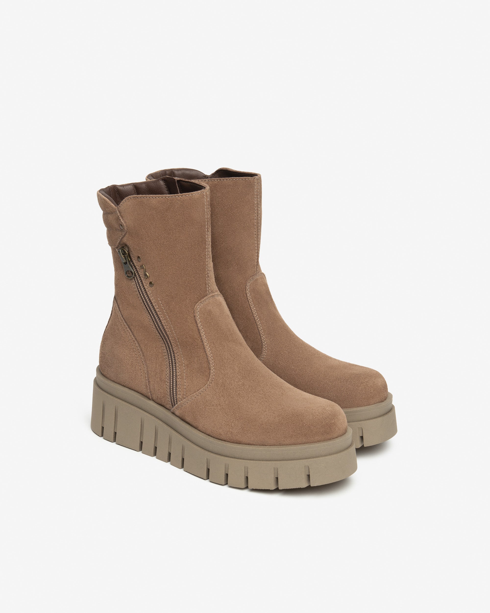  Damen-Wildlederstiefeletten