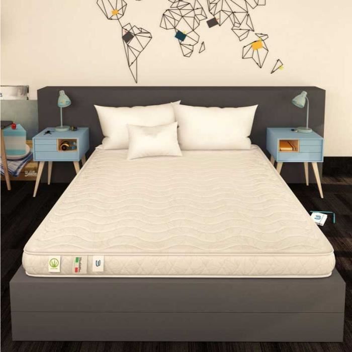 Colchón EASY ALOE SMALL 120x190 cm - 11 cm de grosor - Espuma de poliuretano - Firmeza