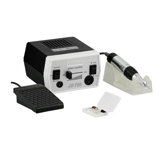 Frezarka do manicure i pedicure JD700 35W czarna   zestaw frezów