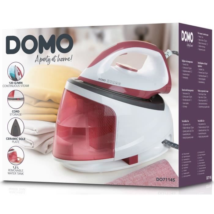 Gerador de vapor DOMO DO7114S - Pressão de 5 bar - Produção de vapor de 120 g/min