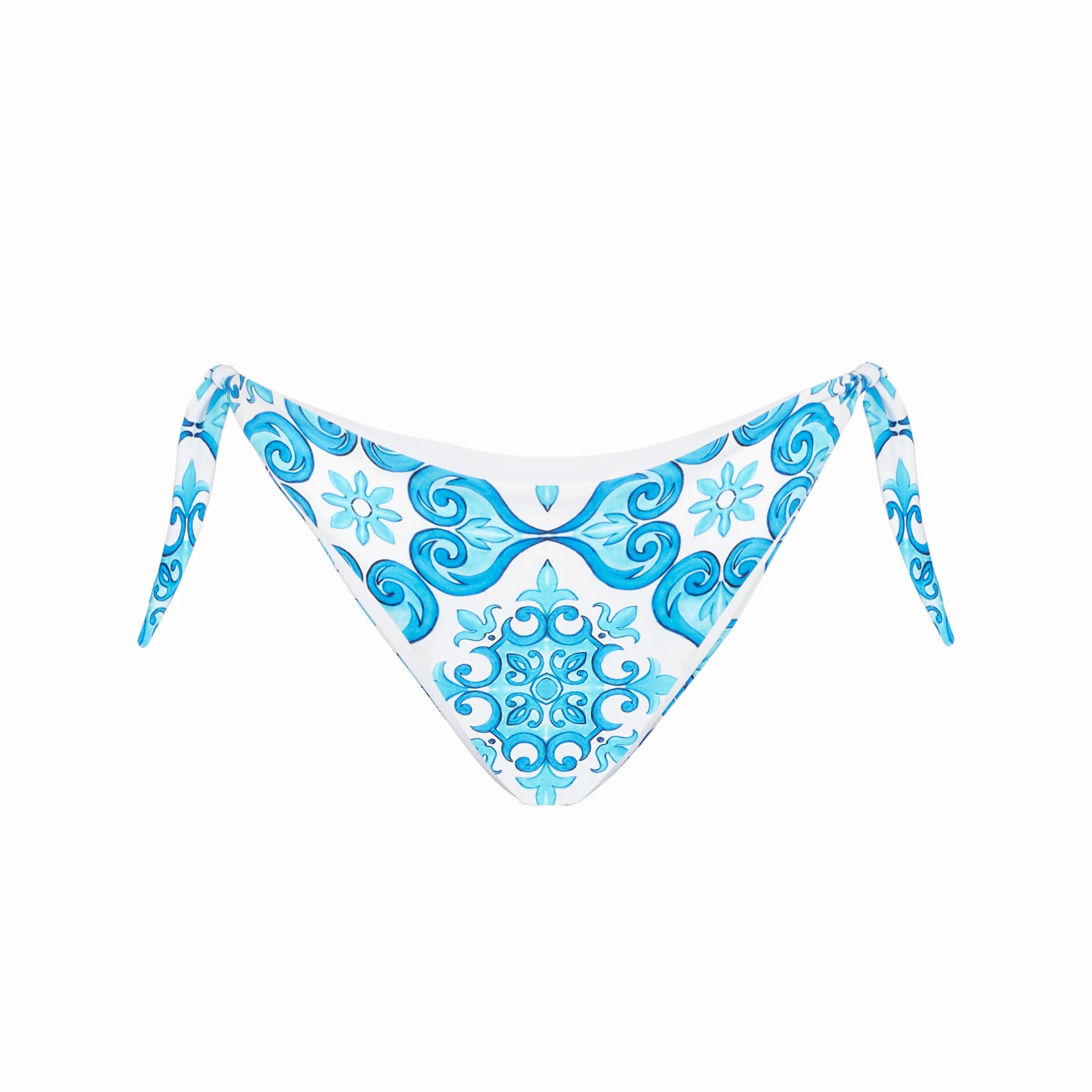 Braguita de baño femenina con estampado de mayólica
