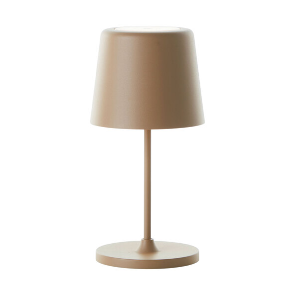 LED-Akku-Tischleuchte Kaami, καπουτσίνο-ματ