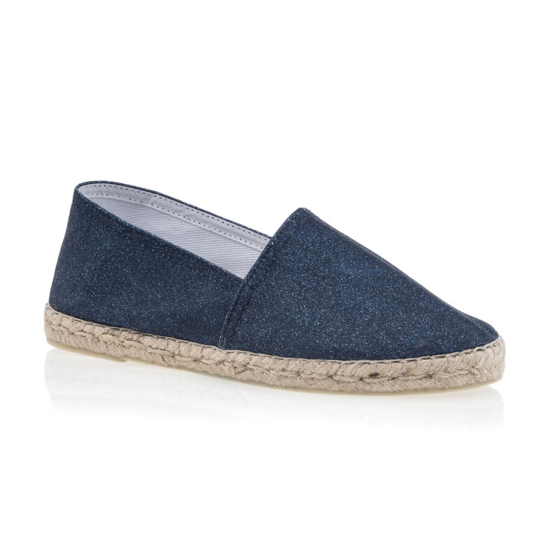 Blå espadriller med tausåler til dame
