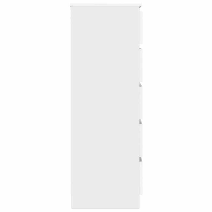 Cassettiera/Armadio da camera da letto - Mango - Bianco 60x36x103 cm - Legno ingegnerizzato M179