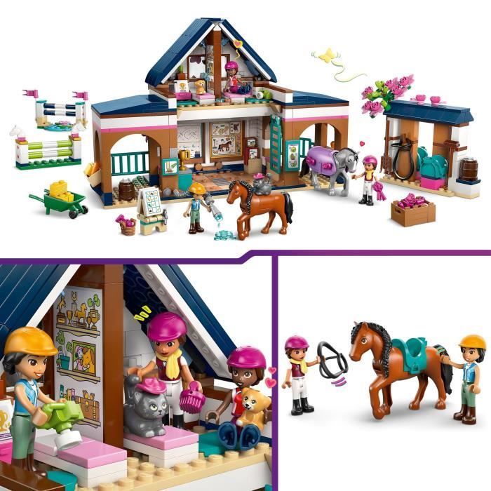 LEGO Friends 42688 Tallit ja ratsastuskoulu - Rakennuslelu 7+ -vuotiaille
