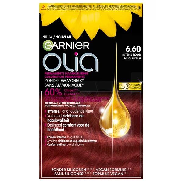 Garnier Olia 6.60 Intenzivno rdeča permanentna kremna barva