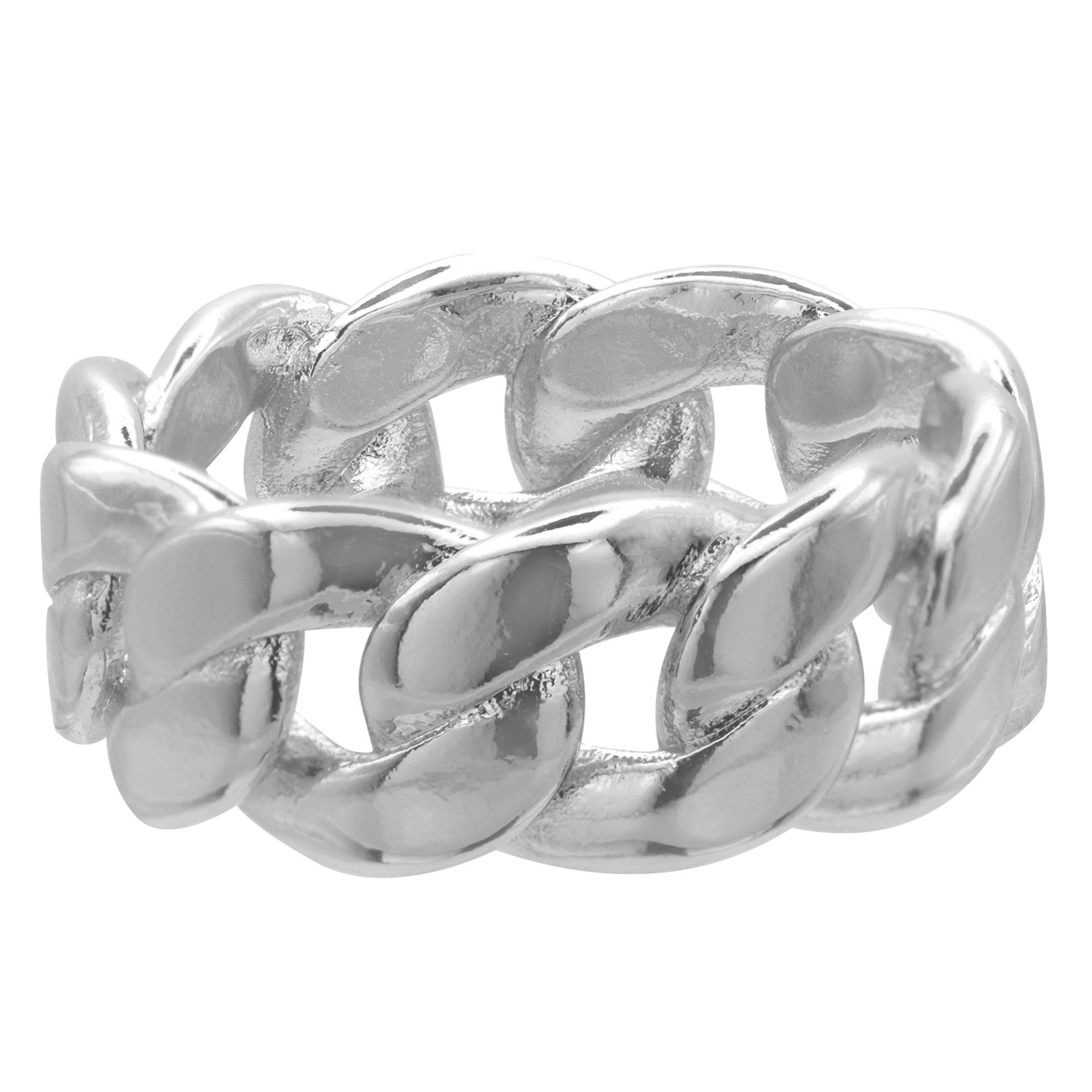 Heideman Bague Luna couleur argentée polie