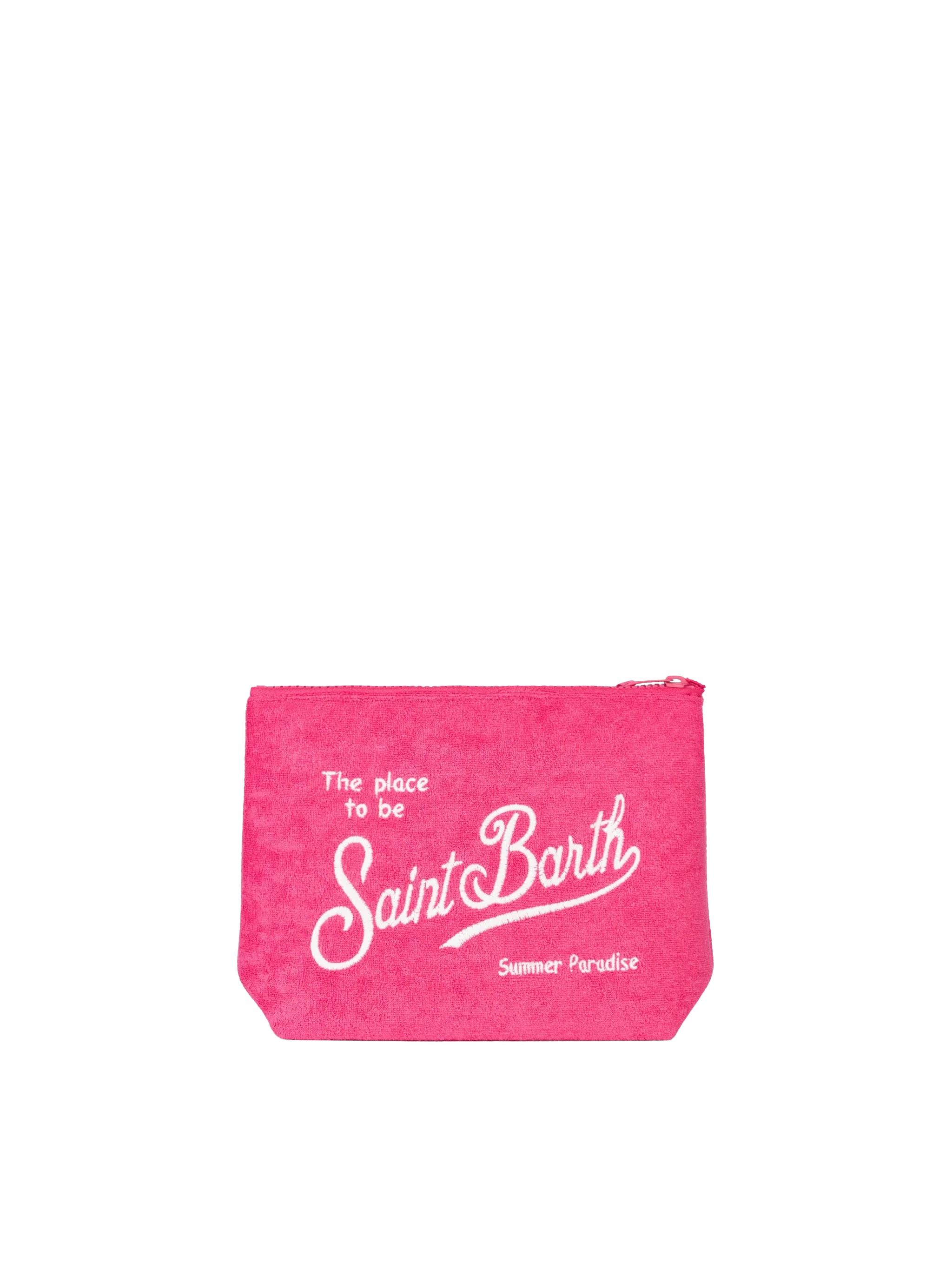 Pochette Aline en éponge fuchsia