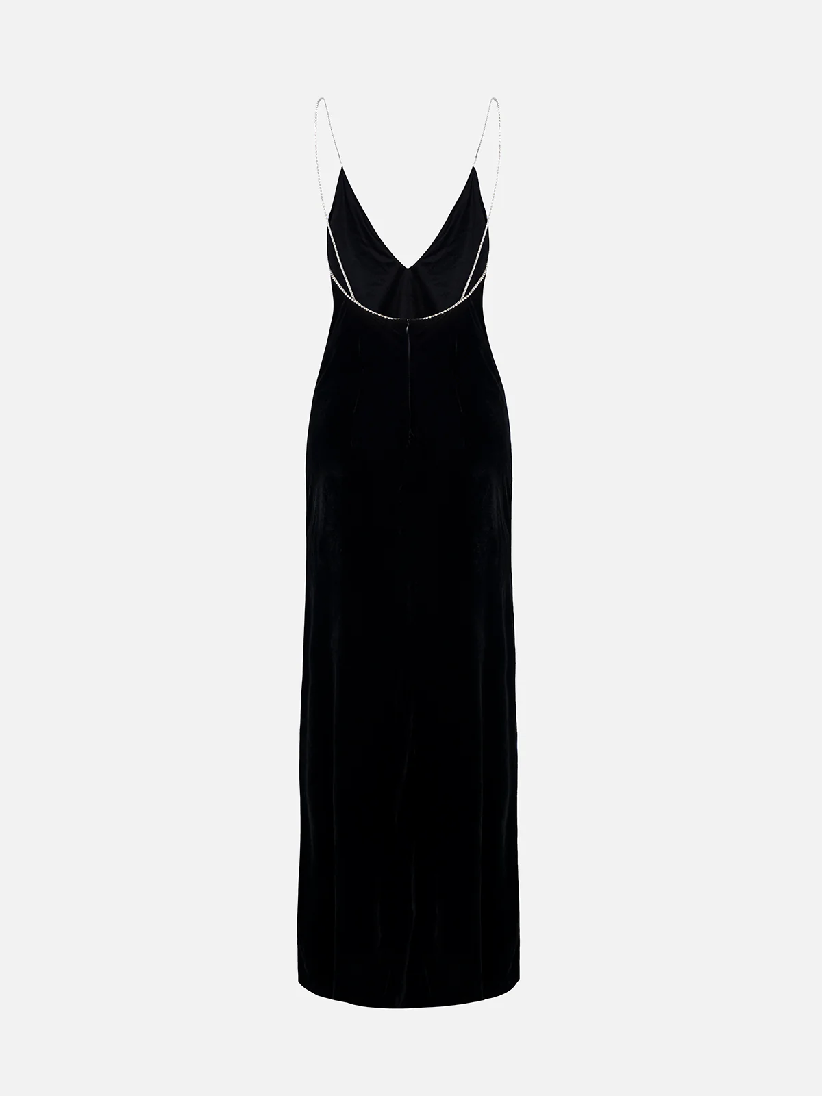 Abito sottoveste in velluto nero da donna Eydis