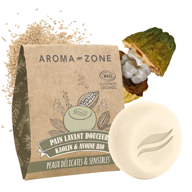 Pain lavant sans savon Douceur Kaolin & Avoine BIO