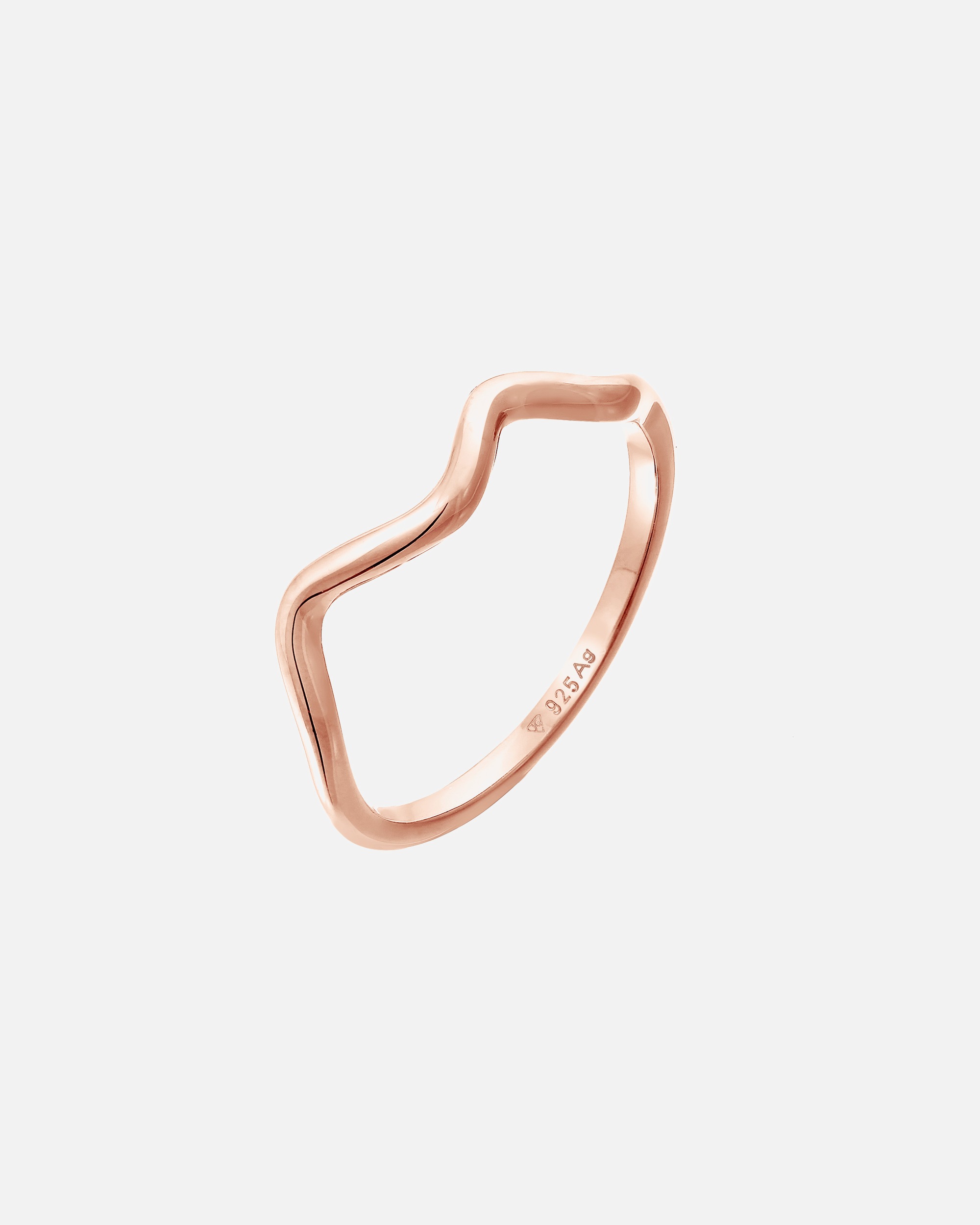 Elli Femmes Vagues Minimaliste Géo Tendance en Argent Sterling 925