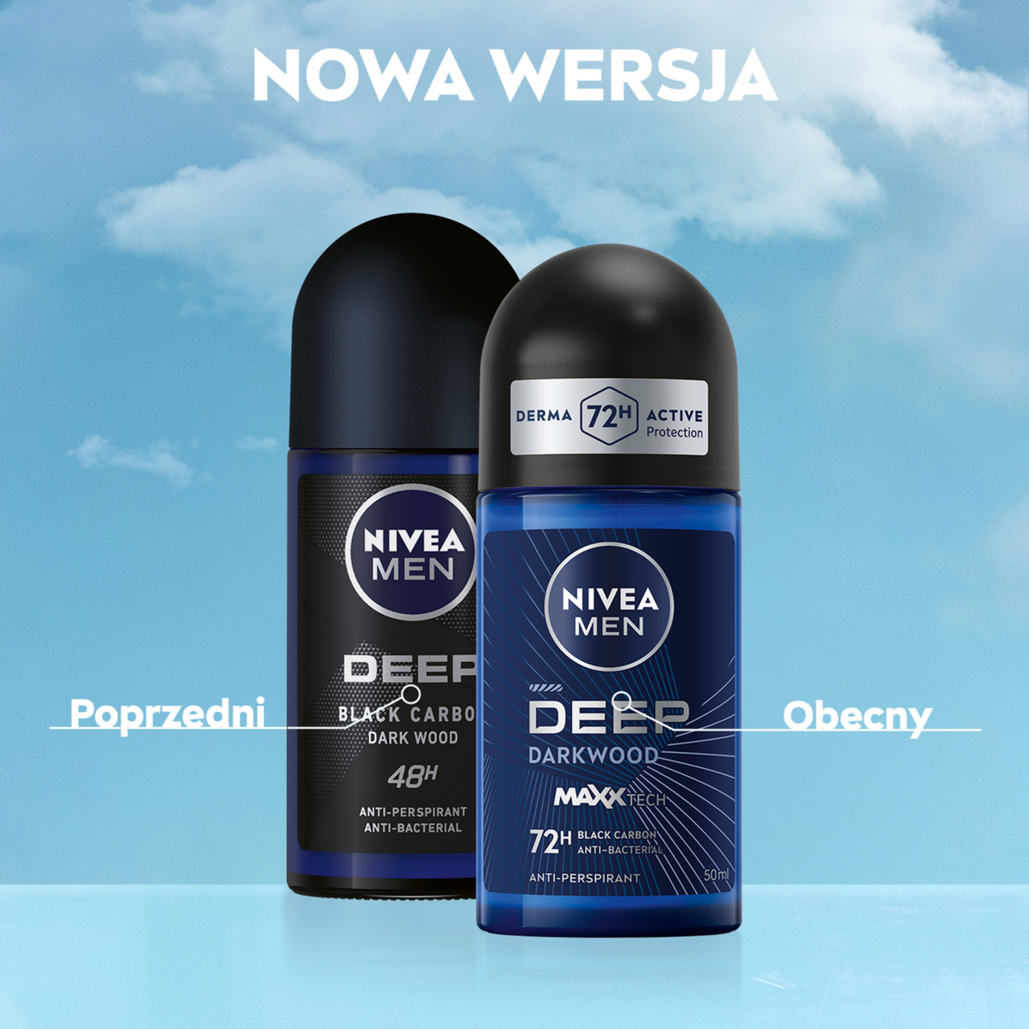 Nivea Men Antiperspirant Roll-on 50ml Deep Men