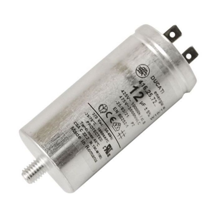 Condensador de 12 µF - Secadora - CANDY, HOOVER - Accesorios para electrodomésticos