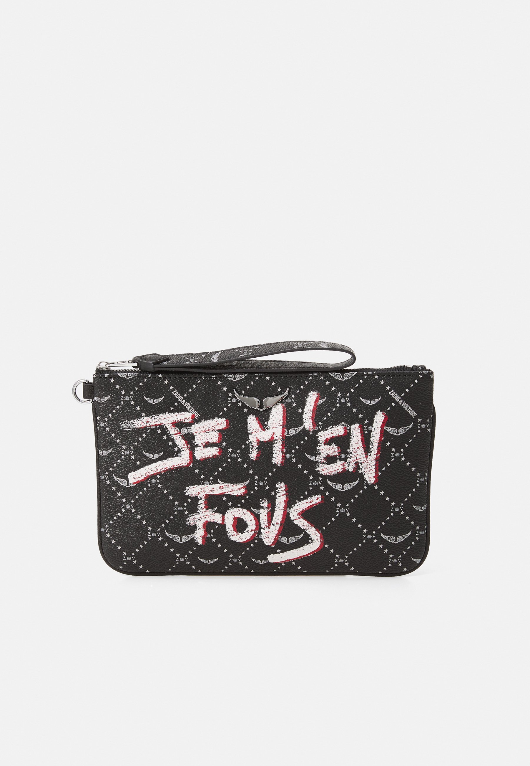 Zadig & Voltaire POUCH MONOGRAM TAG - Spojka - černá