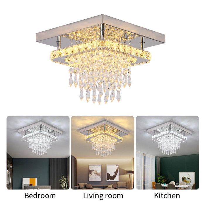 LED kristallen plafondlamp K9 kristallen entree lamp LED plafondlampen voor slaapkamer interieurverlichting kroonluchter