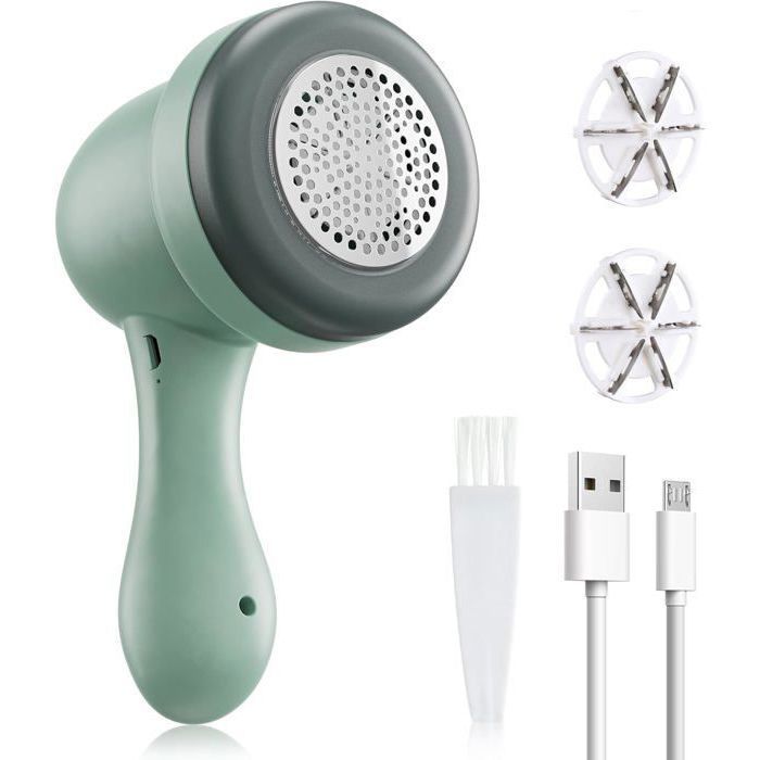 Rasoir Anti Boulochelectrique Anti Bouloche Puissant et Efficace USB Rechargeable Rasoir Bouloche avec 2 Lames Ve RASOIR ELECTRIQUE