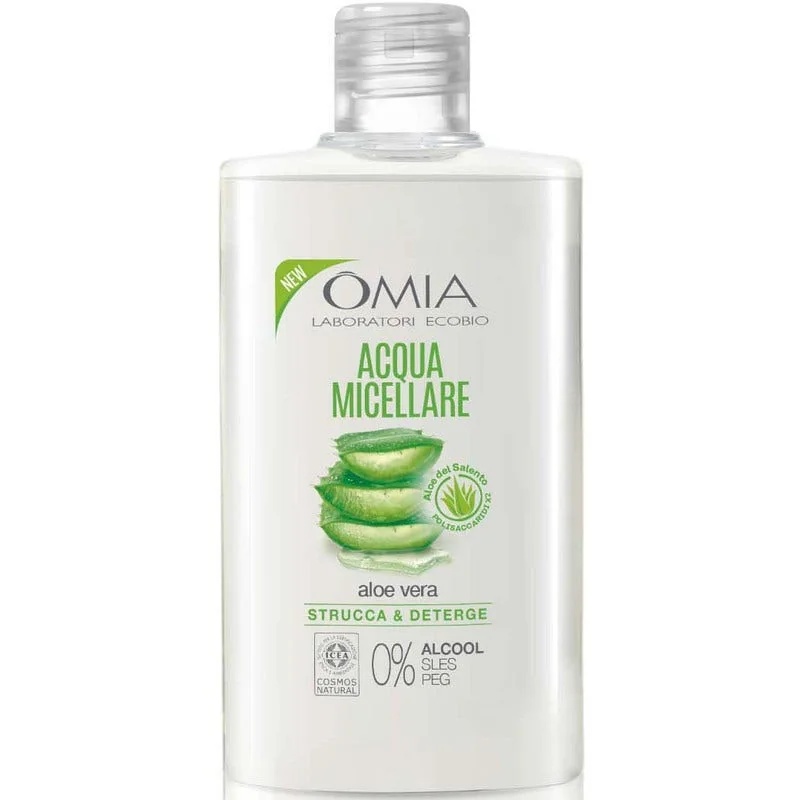 OMIA Omia Hautpflege Mizellen-Reinigungs- und Make-up-Entfernungswasser mit Aloe Vera aus Salento 400 ml