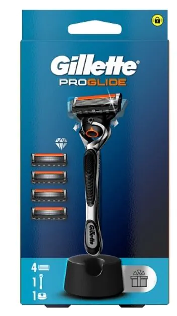 Gillette Fusion Proglide Maszynka do golenia + wkłady 4 szt.
