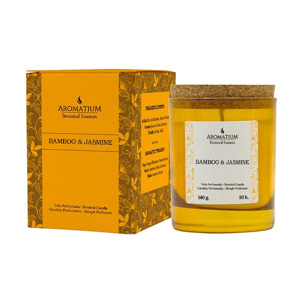 Botanical Essences Bambus & Jasmin Stearinlys | 140GR