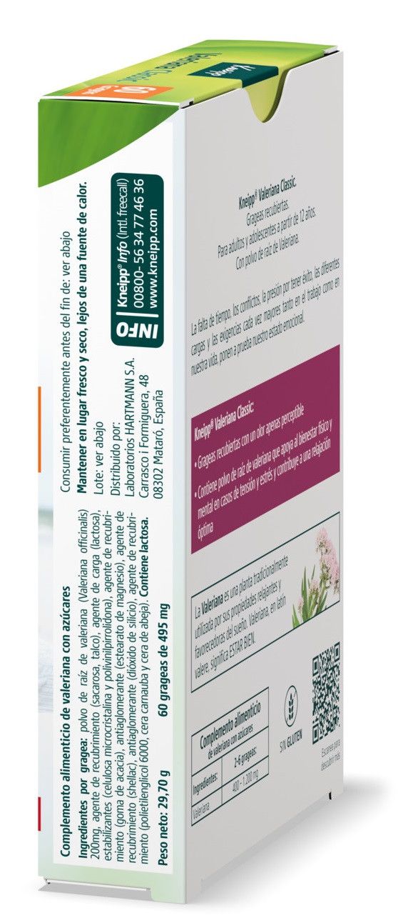Valerijono klasikinės tabletės Vitaminai ir mineralai
