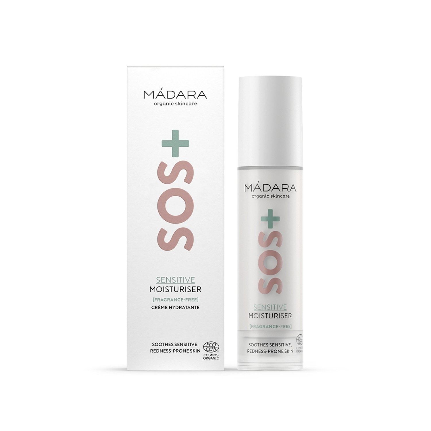 MÁDARA krema za lice SOS Hydra SOS+ osjetljiva hidratantna krema - 50 ml