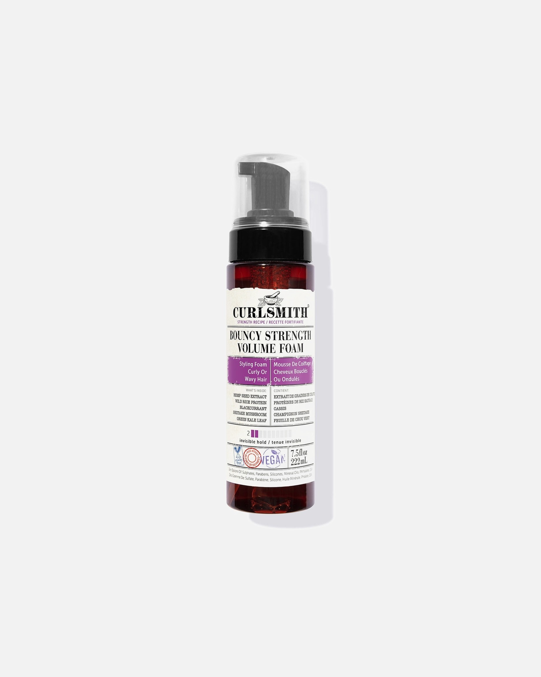 Curlsmith Bouncy Strength objemová pena na vlasy - 222 ml