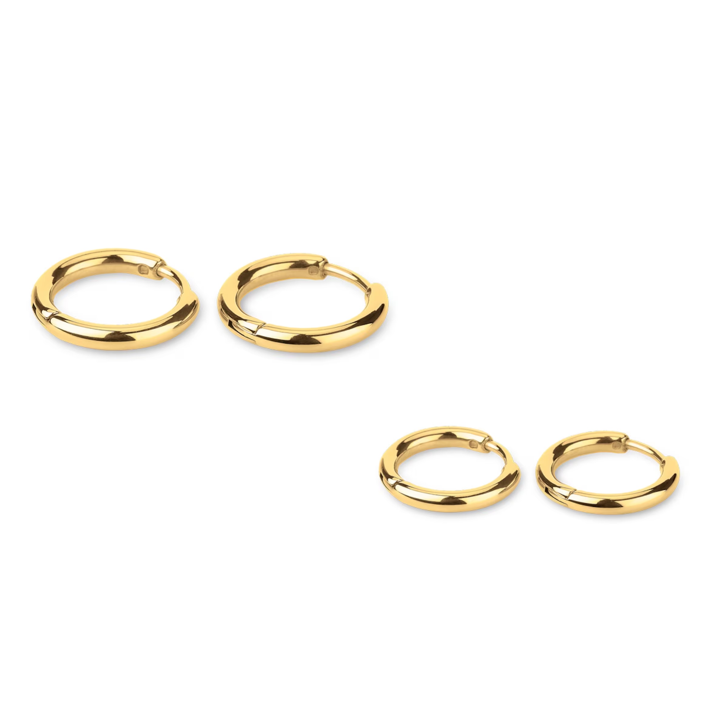 Ensemble de bijoux créoles en or