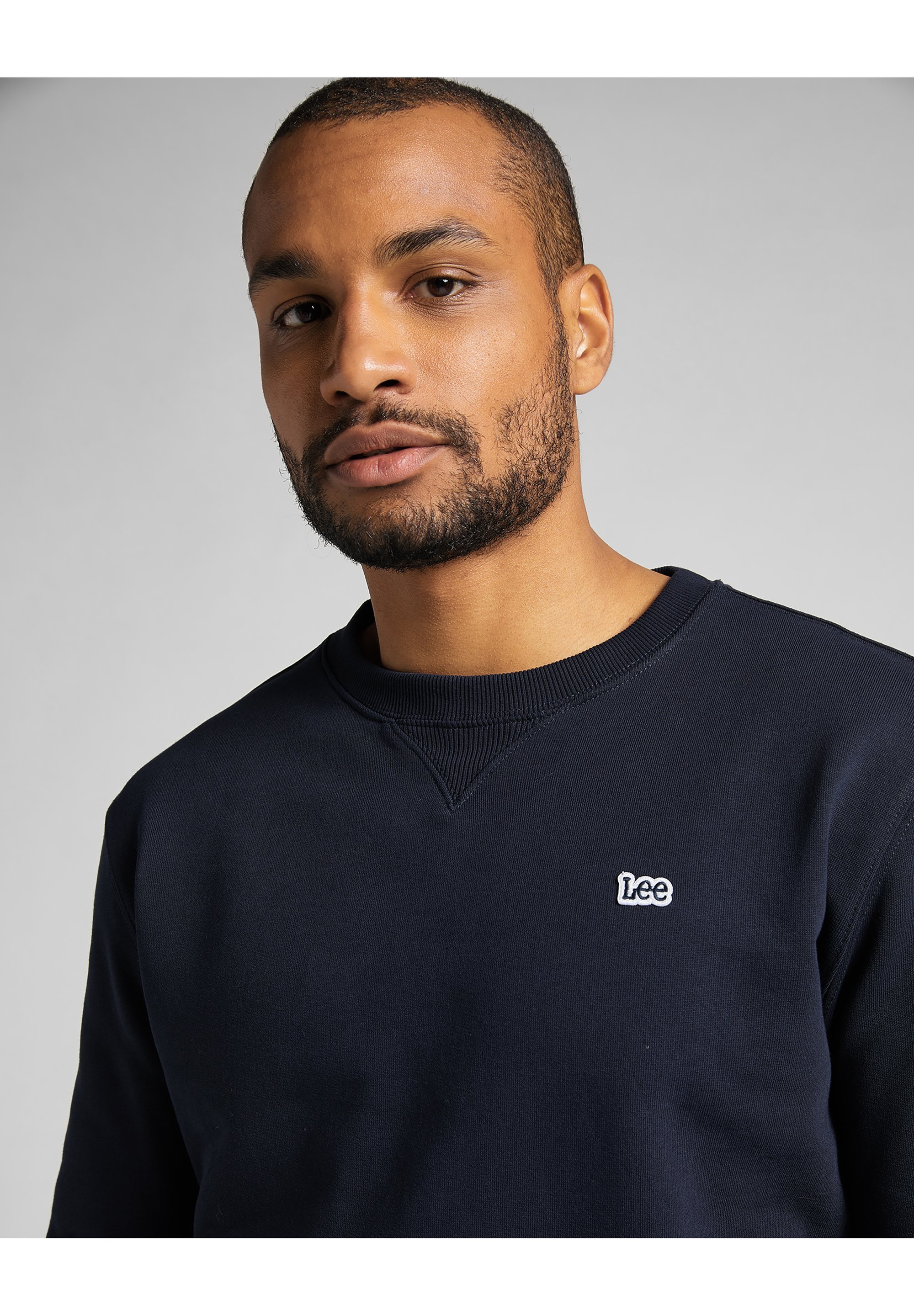 Lee PLAIN CREW SWS - Sweatshirt - donkerblauw