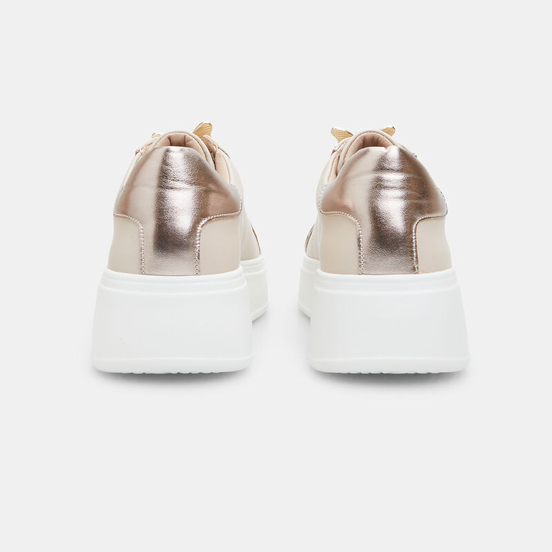 Damsneakers med 3 cm platåsula