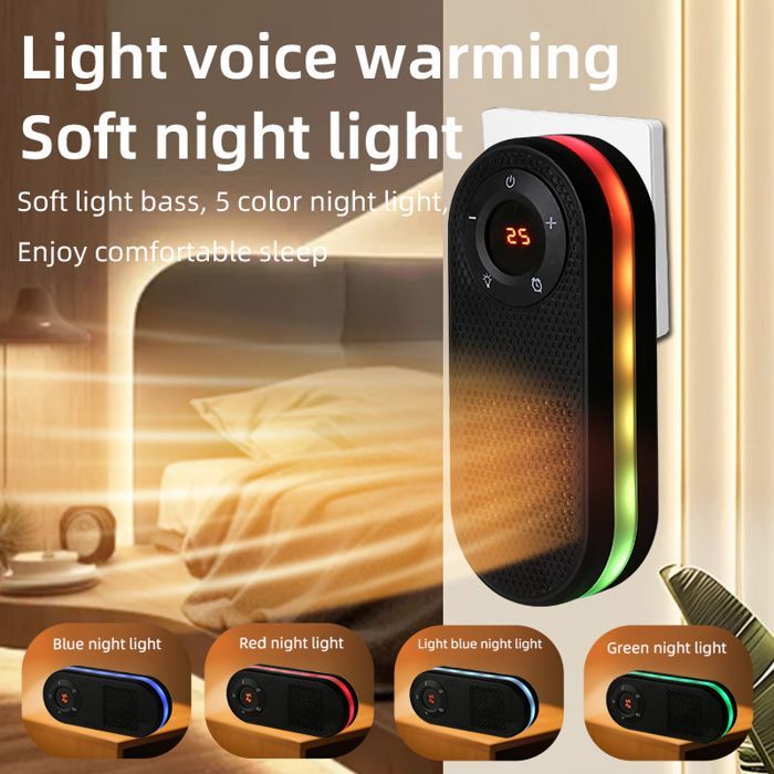 New office heater, small auxiliary heater for the home, PTC heater, silent electric heater, digital display