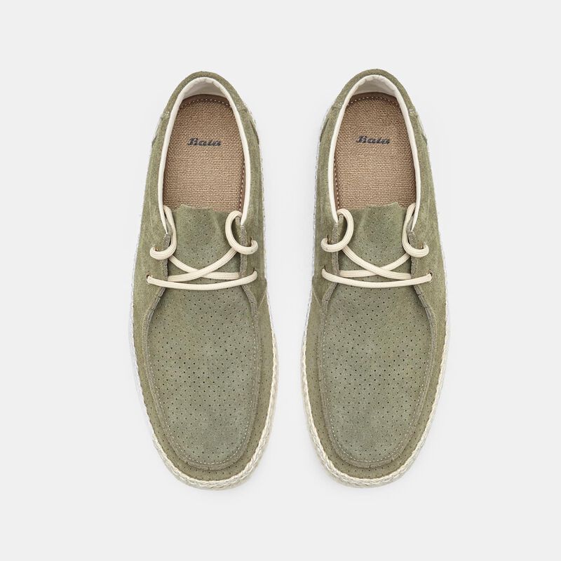 BATA Espadryle męskie zamszowe
