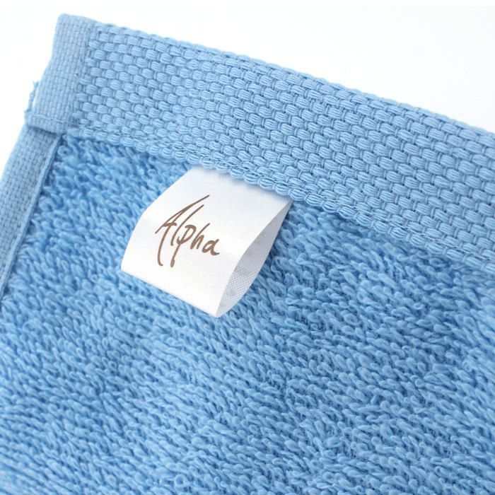 Set di 2 teli da bagno 90x150 cm ALPHA Azzurro Cielo