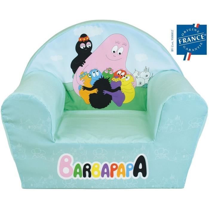 Kinderclubstuhl – BARBAPAPA – FUN HOUSE – Hergestellt in Frankreich – 52 x 33 x 42 cm