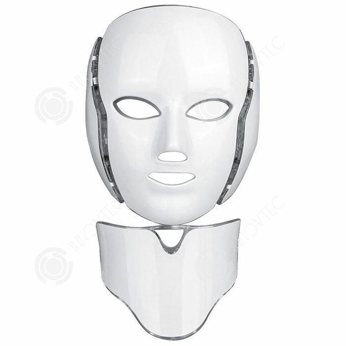 Mascarilla facial LED INN IPX8 7 tipos de espectro 15 a 30 minutos 192 chips de energía lumínica Blanqueamiento y suavizado de la piel