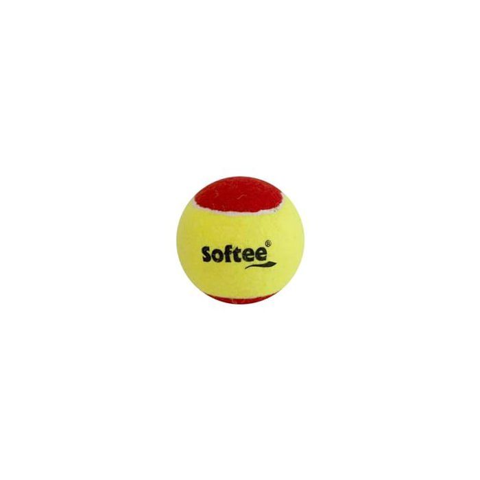 Mini tennisbal/mini padelbal - Softee Equipment - 7,5 cm - Zacht - Veilig - Ideaal voor kinderen - Beginners - Per stuk