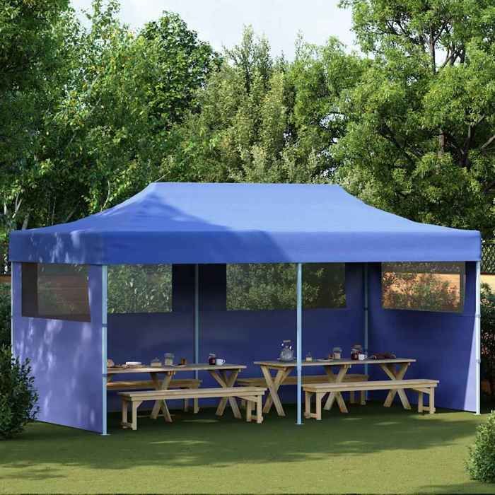 BARNUM Blue - LEMON® Faltbares Partyzelt/Pavillon - UV-beständig - Blau 3 x 6 m - J1996056