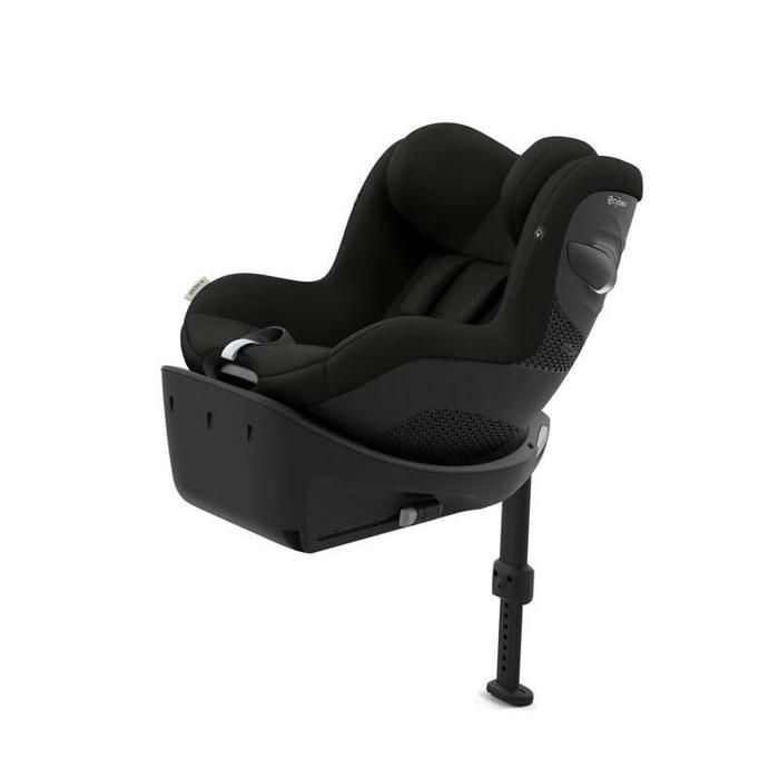 Cybex Sirona Gi i-Size Autositz, Gold – 61 bis 105 cm – 3 Monate bis 4 Jahre – bis 20 kg – Magic Black