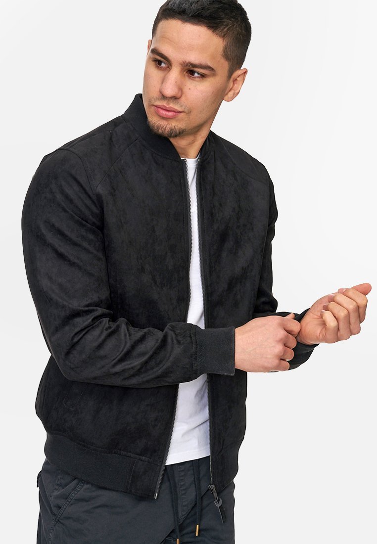 INDICODE JEANS WAYNE - Kunstleren jas - zwart