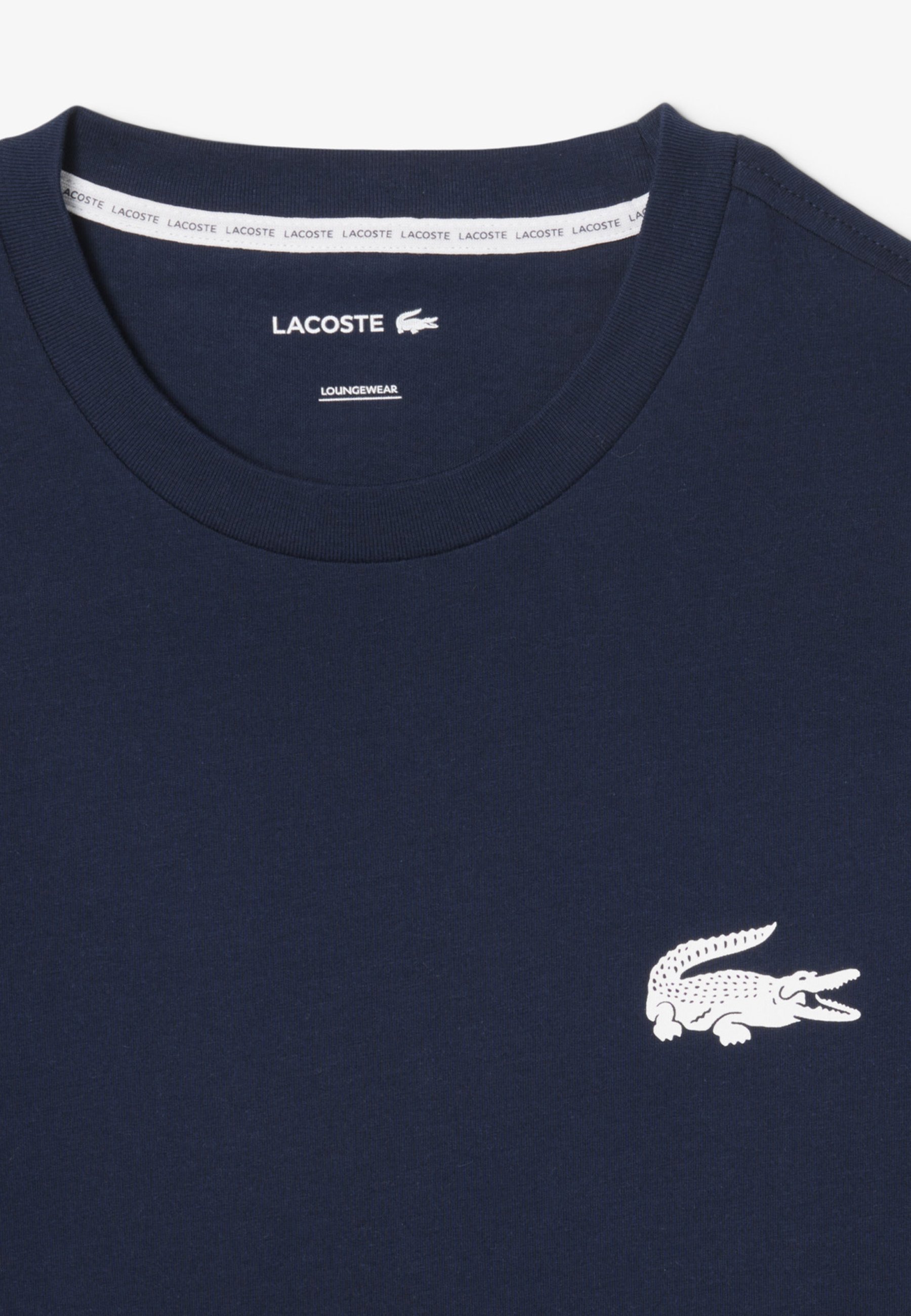 Lacoste T-shirt - T-shirt met print - blauw marine wit