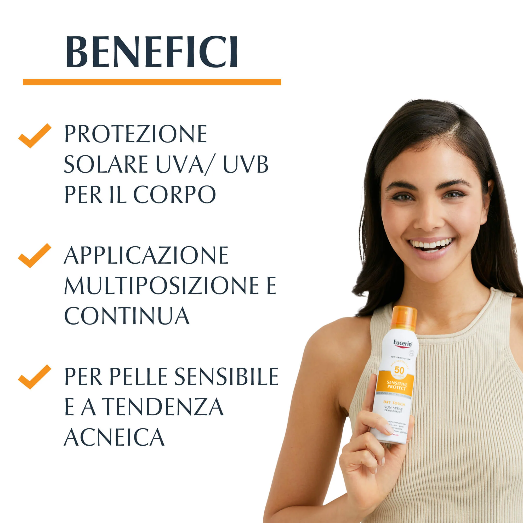 Sun Protection Oil Control Sun Spray Transparent Dry Touch SPF50 - Spray solare corpo alta prot.