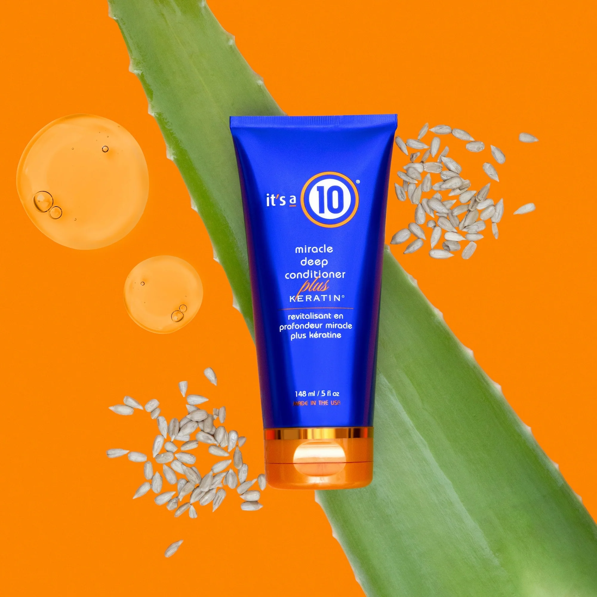 Keratin Collection Miracle Deep Conditioner Plus KERATIN - Balsamo Ricostruttivo Capelli, Balsamo Idratante Capelli
